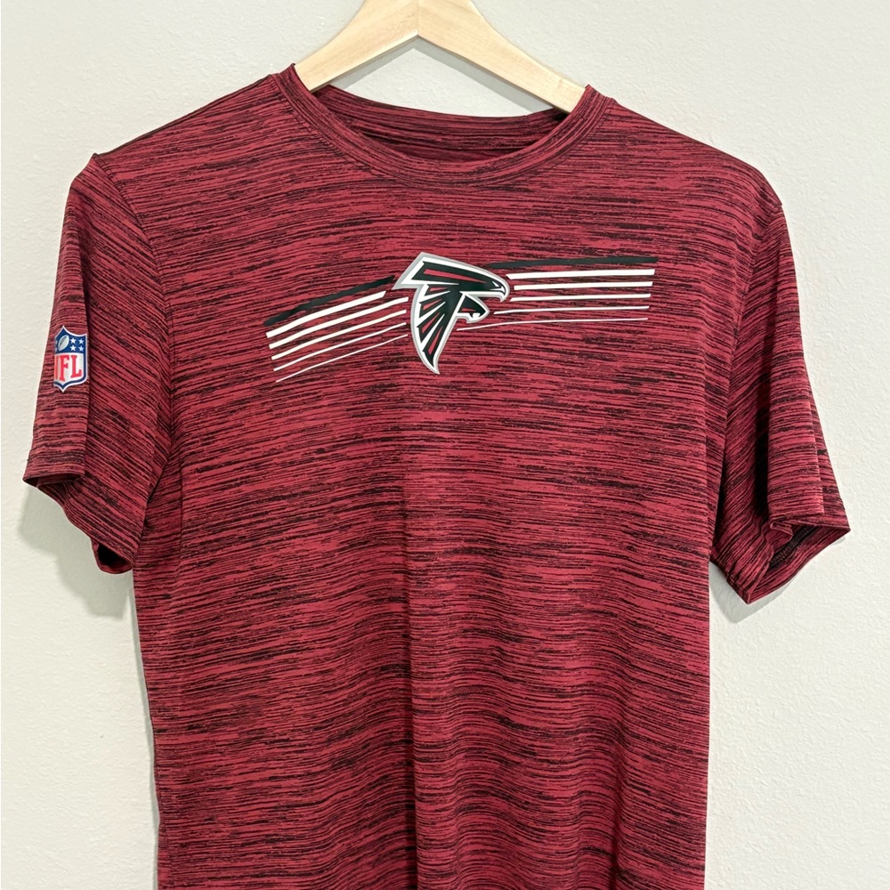 #054 Atlanta Falcons Polo Nike Men's Red MEDIUM Dri-FIT Performance Golf